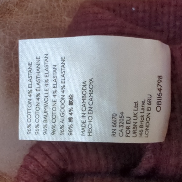 Unavailable. NWOT FREE PEOPLE OG Volume Sleeves Thermal Pullover in Cherry Cola - Picture 12 of 12